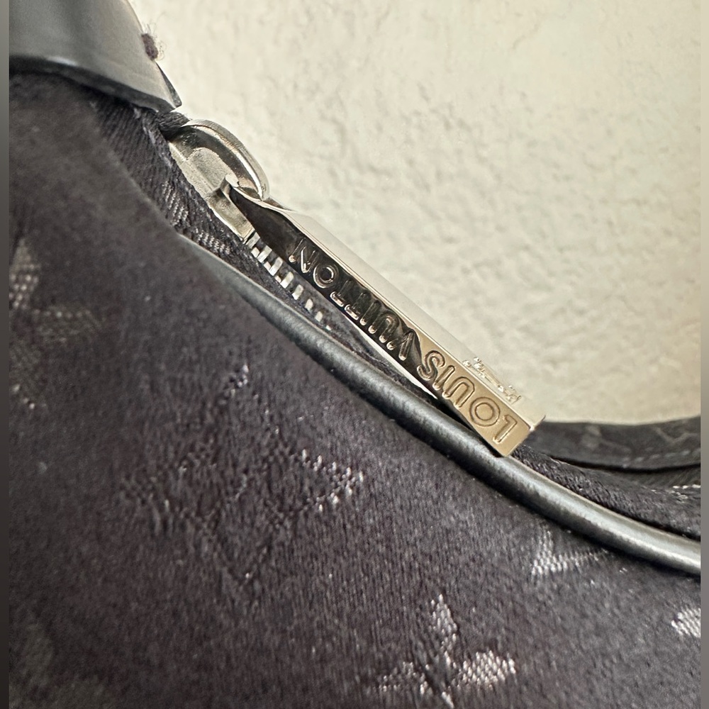 Louis Vuitton Boulogne Shoulder Bag Mini Black Satin - Picture 12 of 13
